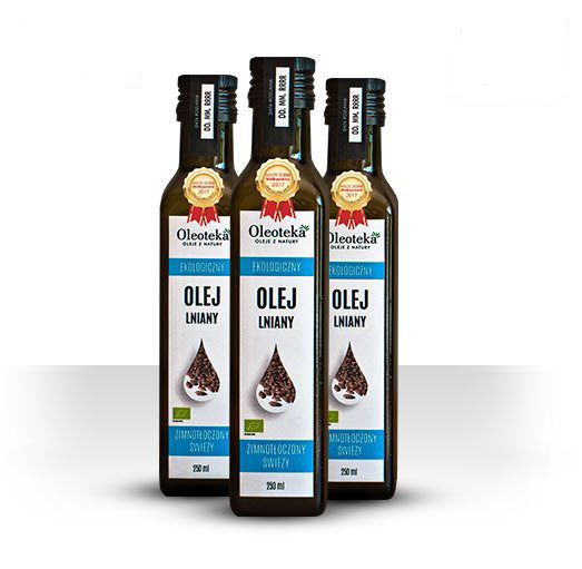 OLEJ LNIANY EKOLOGICZNY ZIMNOTŁOCZONY 250ml